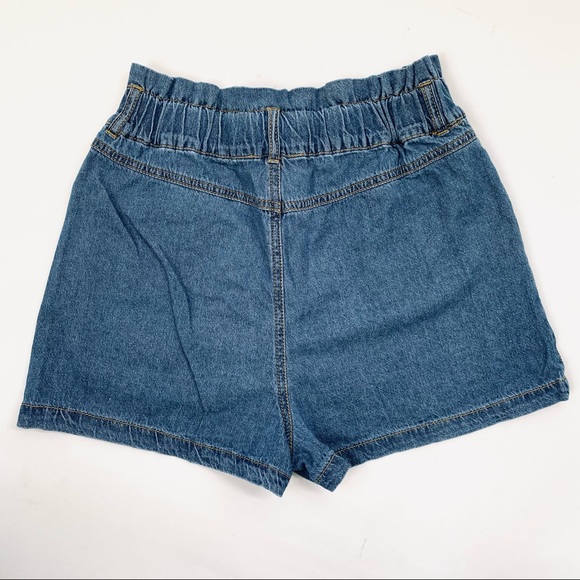 Just In!! Paperbag Button fly Denim Mom Shorts - Picture 4 of 6